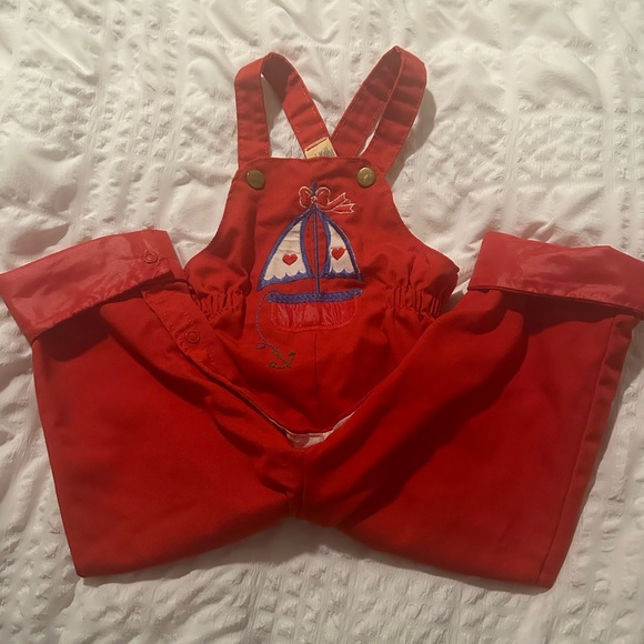Vintage carters sailboat overalls 1970s - Picture 3 of 4
